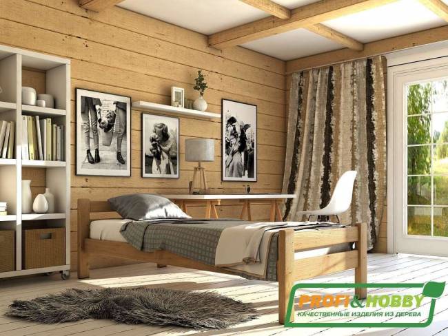 Кровать деревянная "Классика" 900 х 1900, сосна